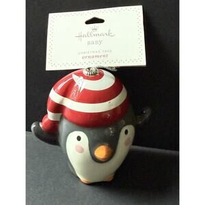 Hallmark Baby Penguin Christmas Tree Figurine Ornament Whimsy Holiday Decor